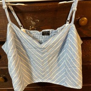 Lane Bryant linen crop top.